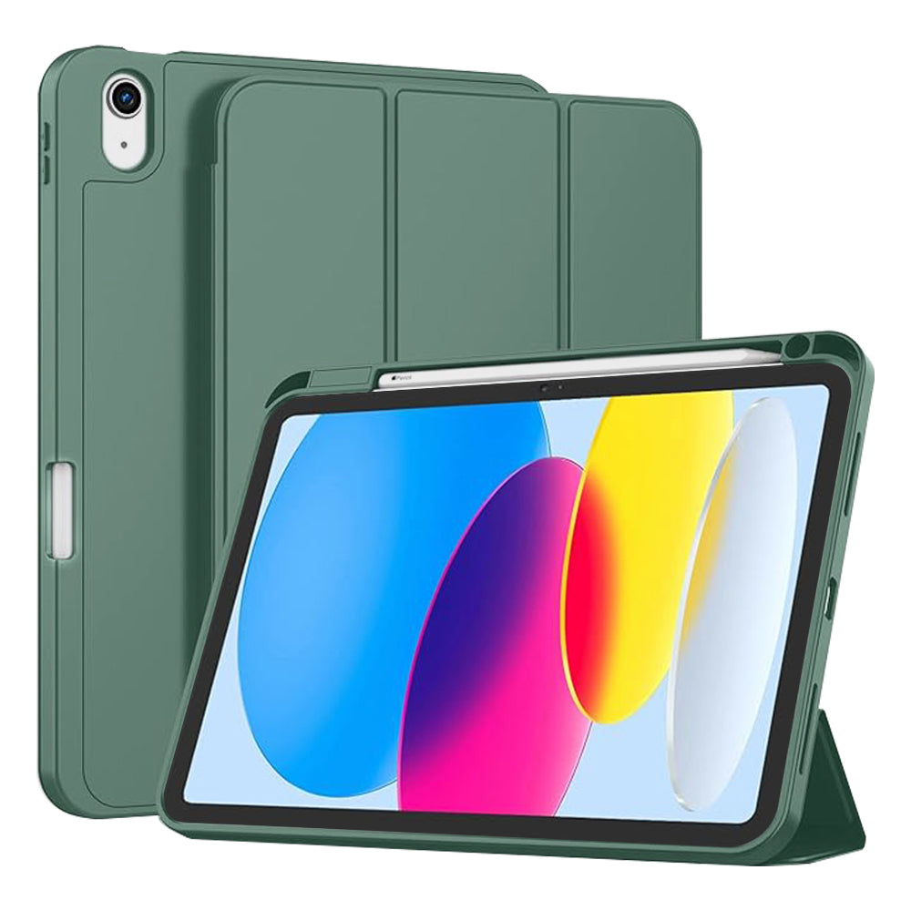 Funda para Apple iPad (2025) / (2022), Techsuit, Flex Trifold, Verde