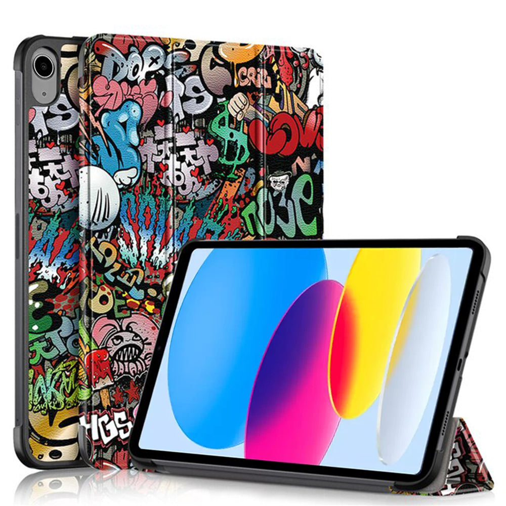 Funda para Apple iPad (2025) / (2022), Techsuit, FoldPro Urban Vibe, Multicolor