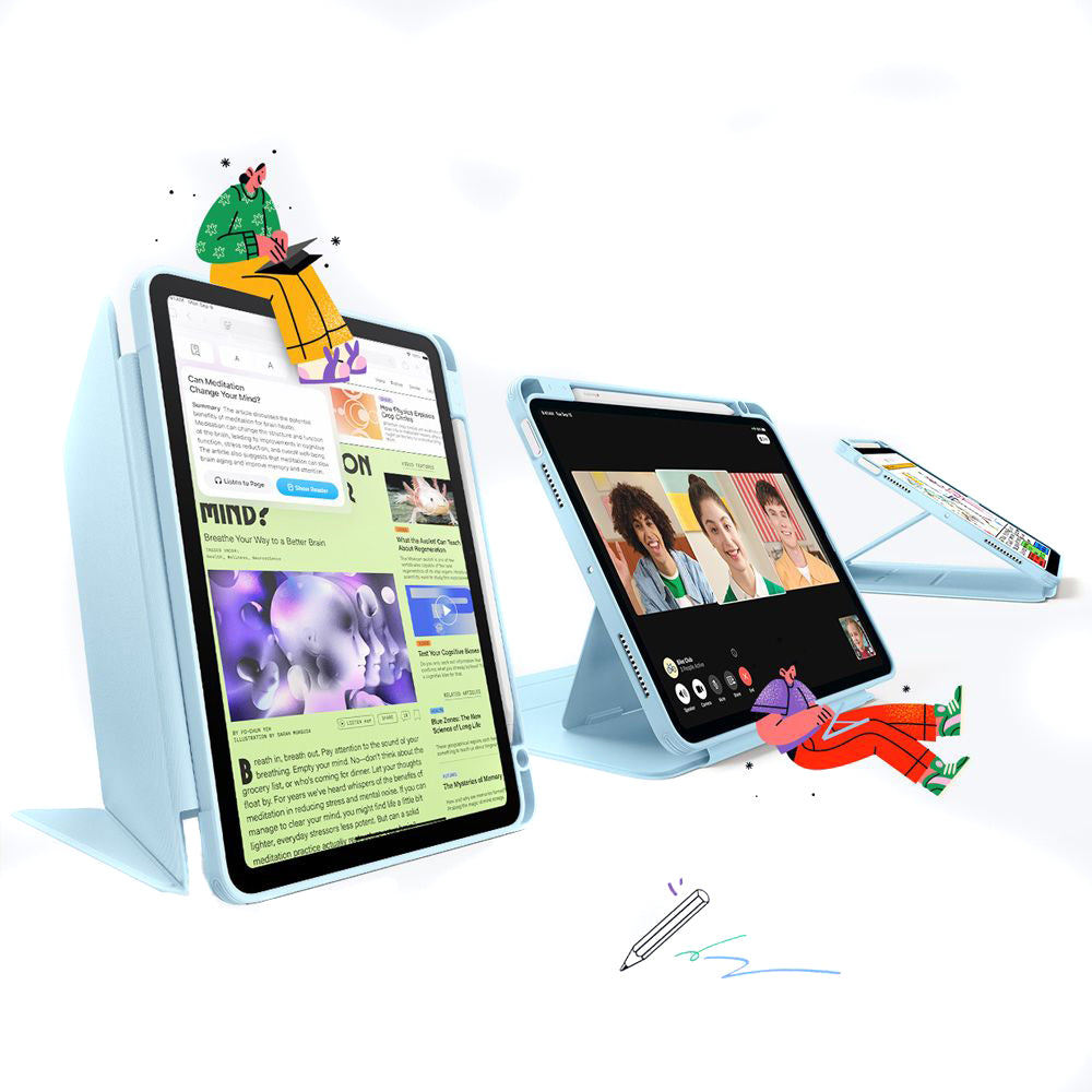 Funda para Apple iPad Air 13 (2026) / Air 13 (2025) / Air 13 (2024), ESR, Flip Hybrid, Azul