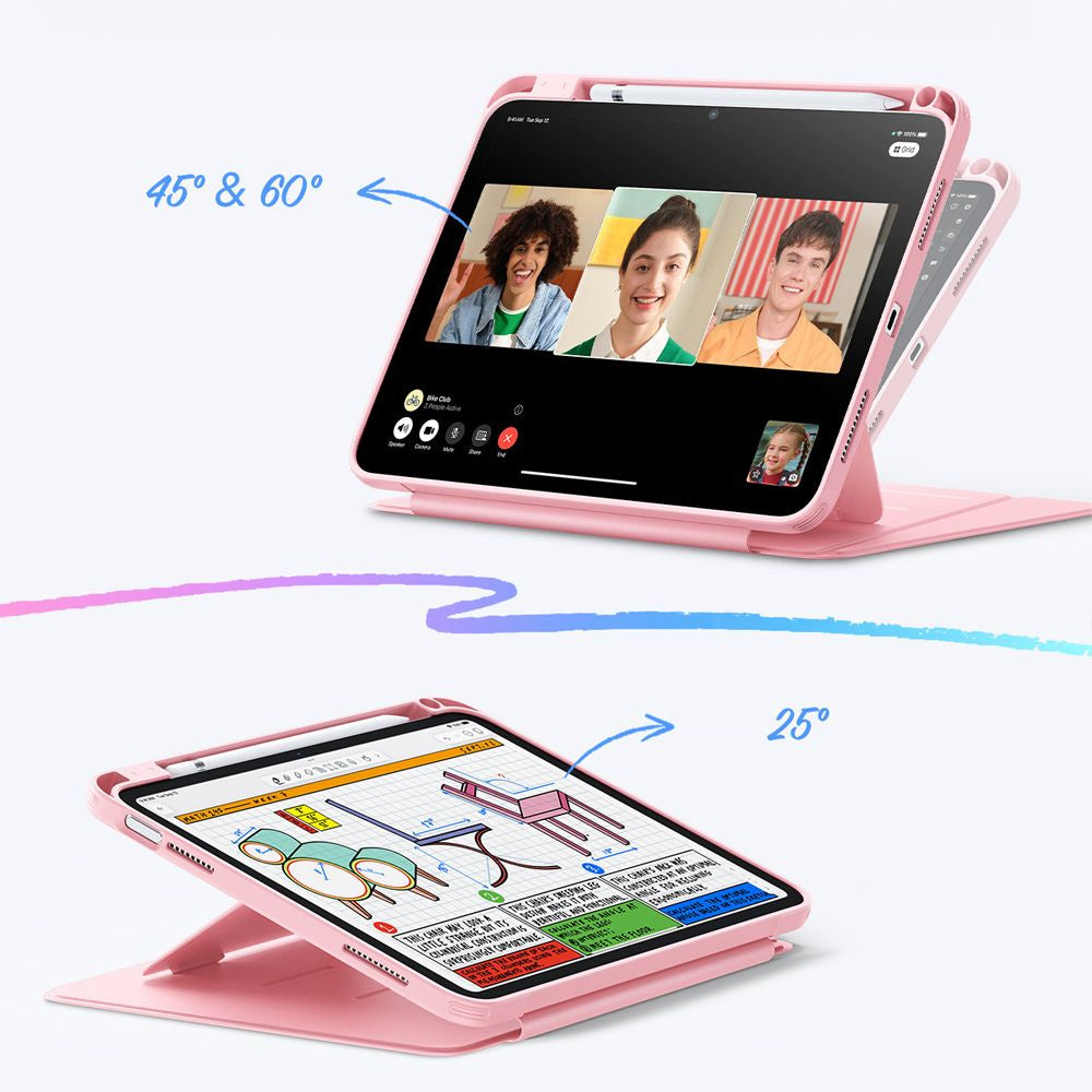 Funda para Apple iPad (2025) / (2022), ESR, Flip Hybrid, Rosa