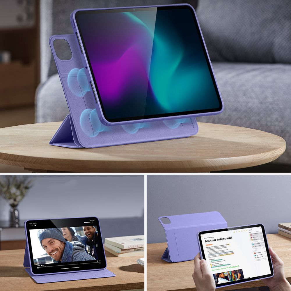 Funda para Apple iPad Pro 13 (2024), ESR, Rebound Hybrid, Morado