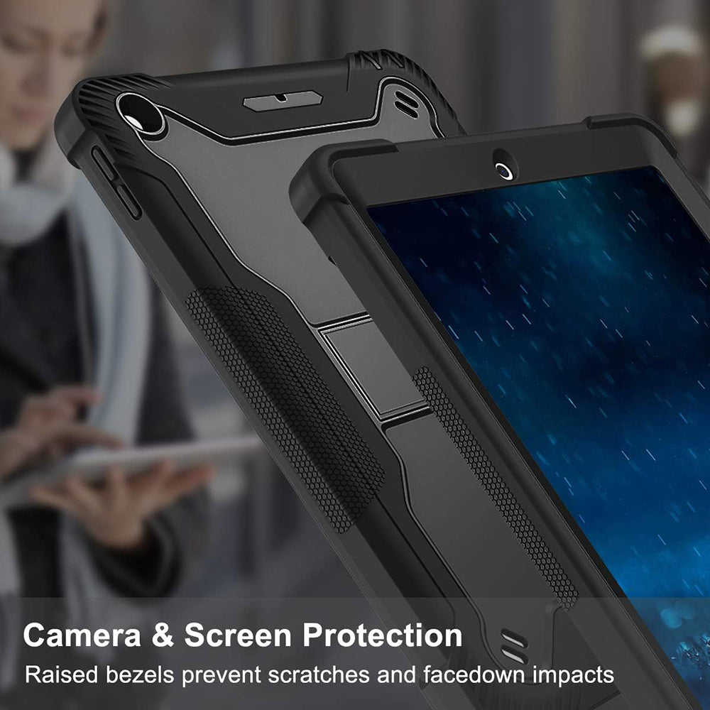 Funda para Apple iPad 9.7 (2018) / 9.7 (2017), Techsuit, Rugged TabShell, Negra