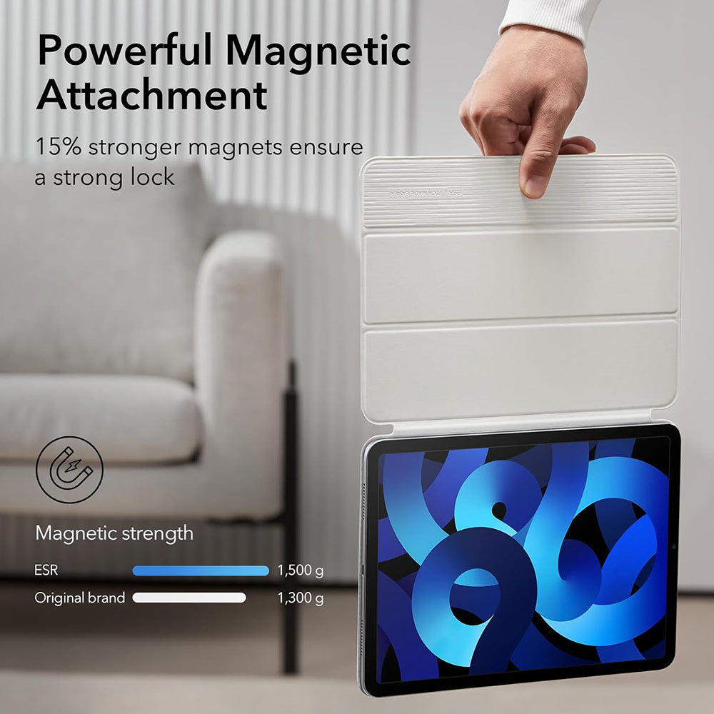 Funda para Apple iPad Air 11 (2024) / Air (2022) / Air (2020) / Pro 11 (2018), ESR, Rebound, Blanca