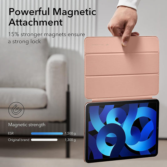 Funda para Apple iPad Air 11 (2024) / Air (2022) / Air (2020) / Pro 11 (2018), ESR, Rebound, Rosa