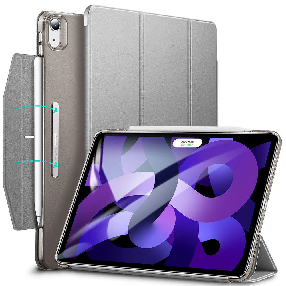 Funda para Apple iPad Air 11 (2026) / iPad Air 11 (2025) / Air 11 (2024) / Air (2022) / Air (2020), ESR, Ascend Trifold, Gris