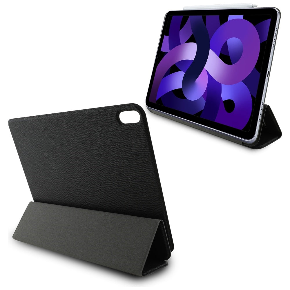 Funda para Apple iPad Air 11 (2025) / Air 11 (2024), Karl Lagerfeld, Saffiano Karl & Choupette, Negra.
