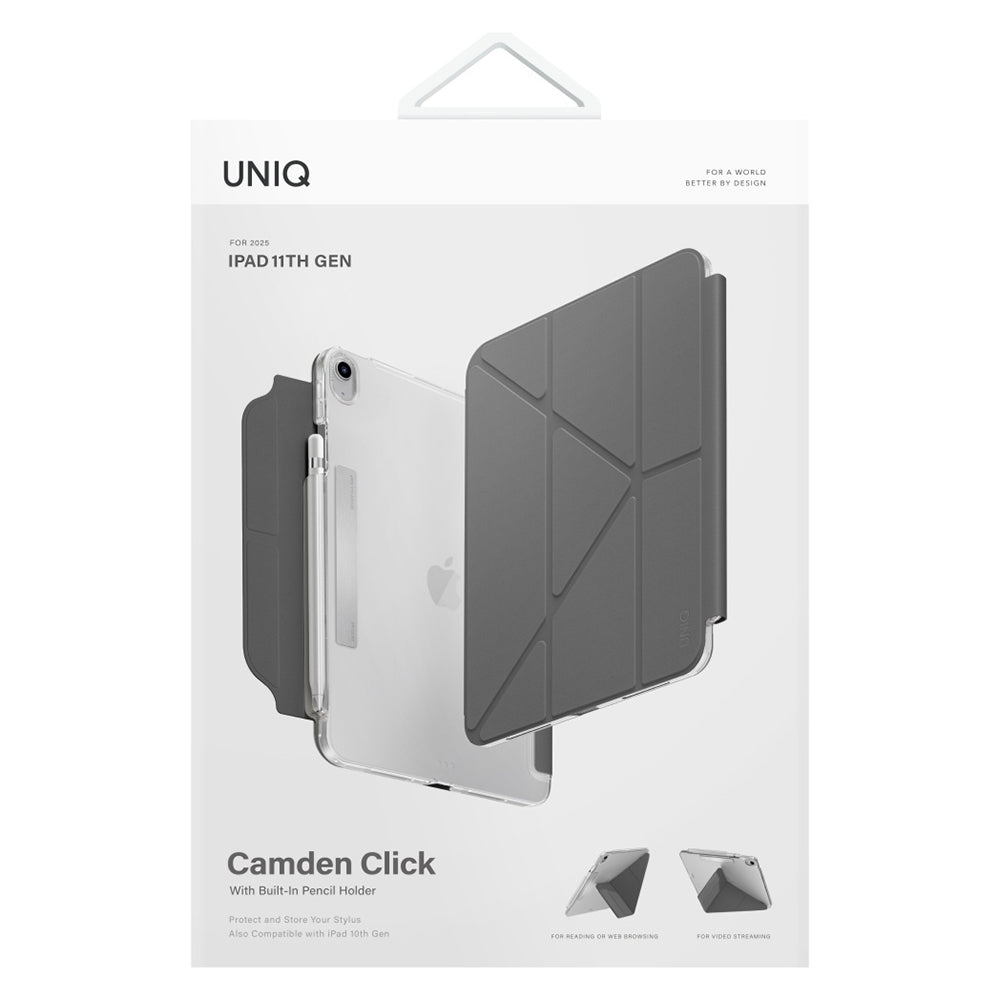 Funda para Apple iPad Air 11 (2026) / Air 11 (2025) / Air 11 (2024) / Air (2022) / Air (2020), UNIQ, Camden Click, Azul Gris