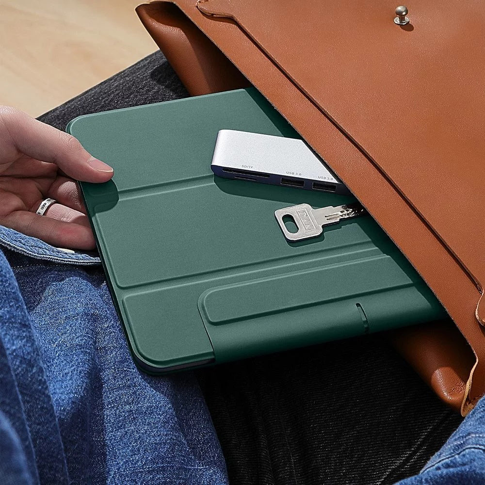 Funda para Apple iPad Air 13 (2026) / Air 13 (2025) / Air 13 (2024) / Pro 12.9 (2022) / Pro 12.9 (2021), ESR, Rebound, Verde Satinado