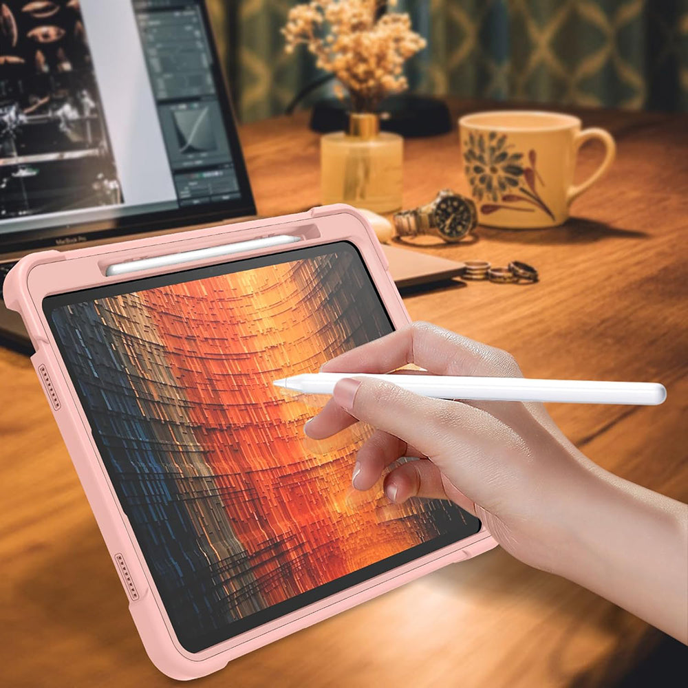 Funda para Apple iPad Air 13 (2026) / Air 13 (2025) / Air 13 (2024), Techsuit, Rugged TabShell, Rosa