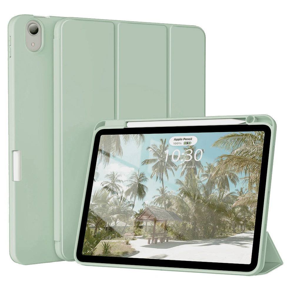 Funda para Apple iPad Air (2022) / Air (2020), Techsuit, Flex Trifold, Verde Matcha
