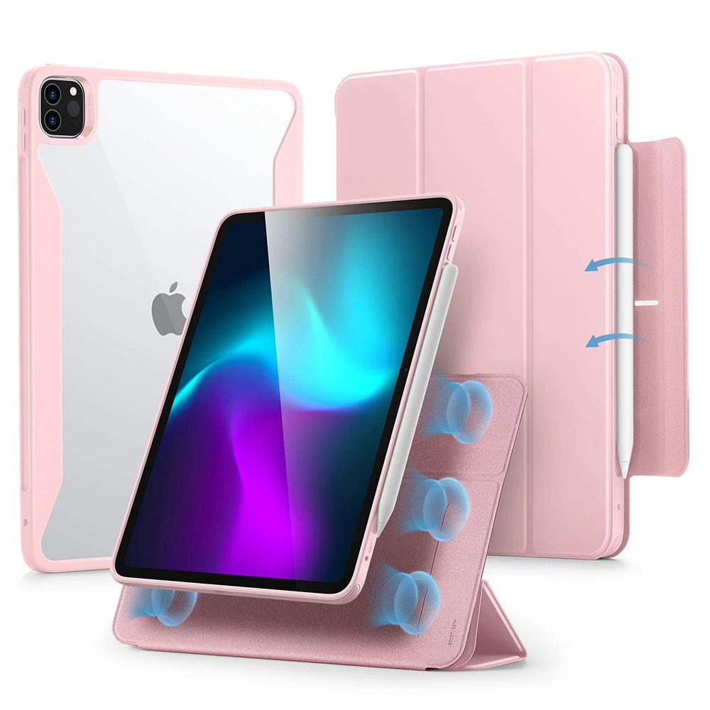 Funda para Apple iPad Pro 11 (2024), ESR, Rebound Hybrid, Rosa