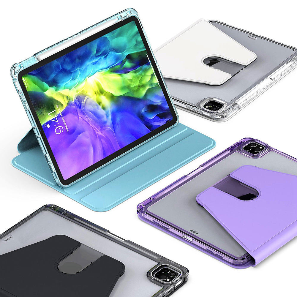 Funda para Apple iPad Pro 11 (2024), Techsuit, Crystal Vision, Azul