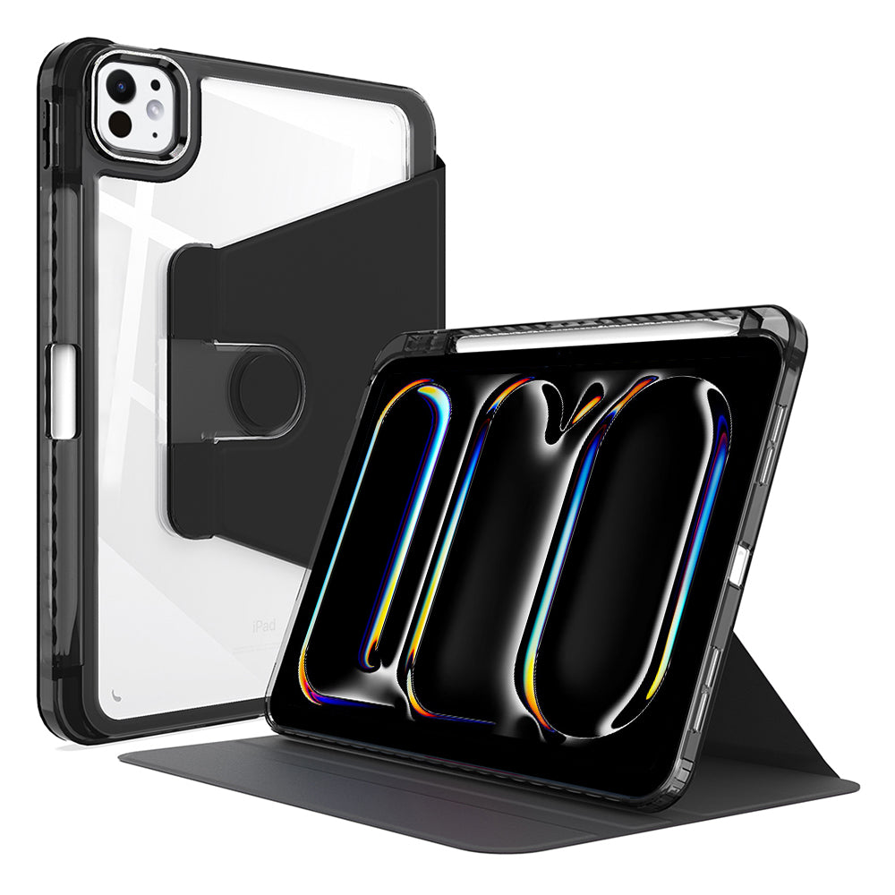 Funda para Apple iPad Pro 11 (2024), Techsuit, Crystal Vision, Negra