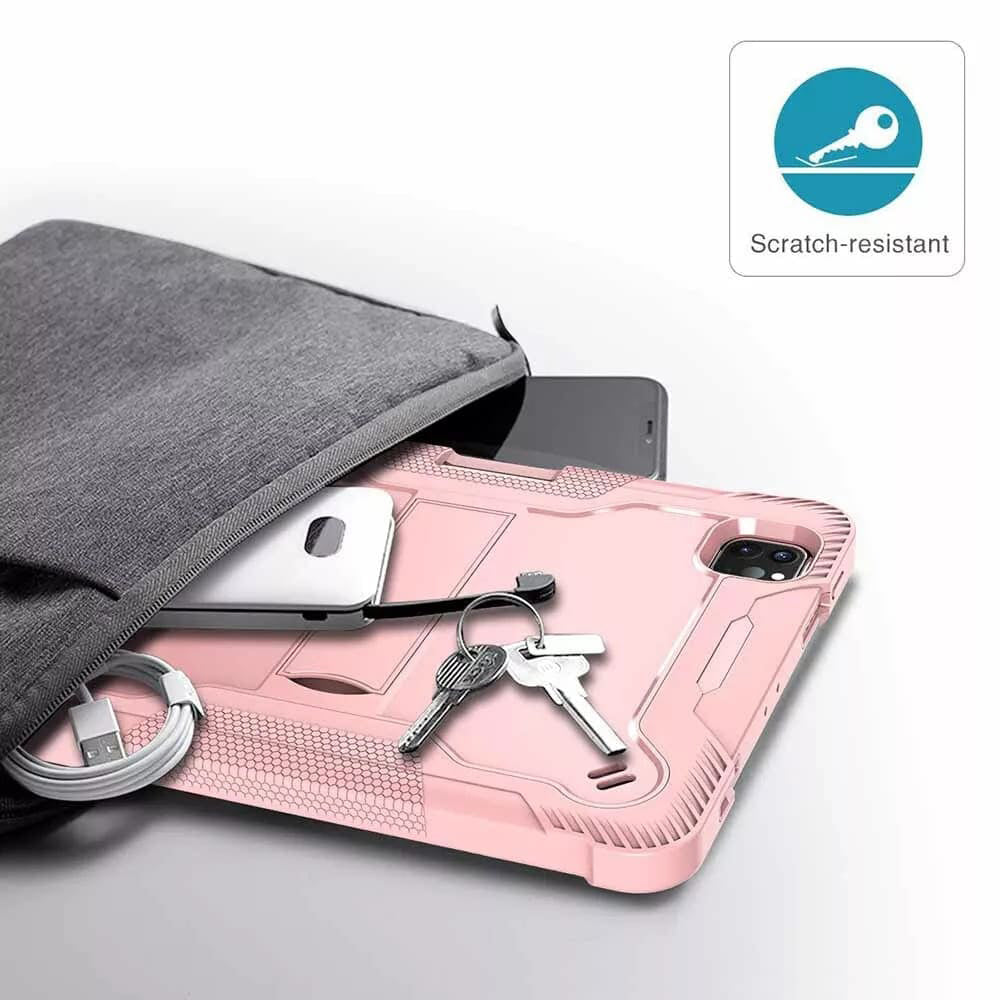 Funda para Apple iPad Pro 11 (2024), Techsuit, Rugged TabShell, Rosa