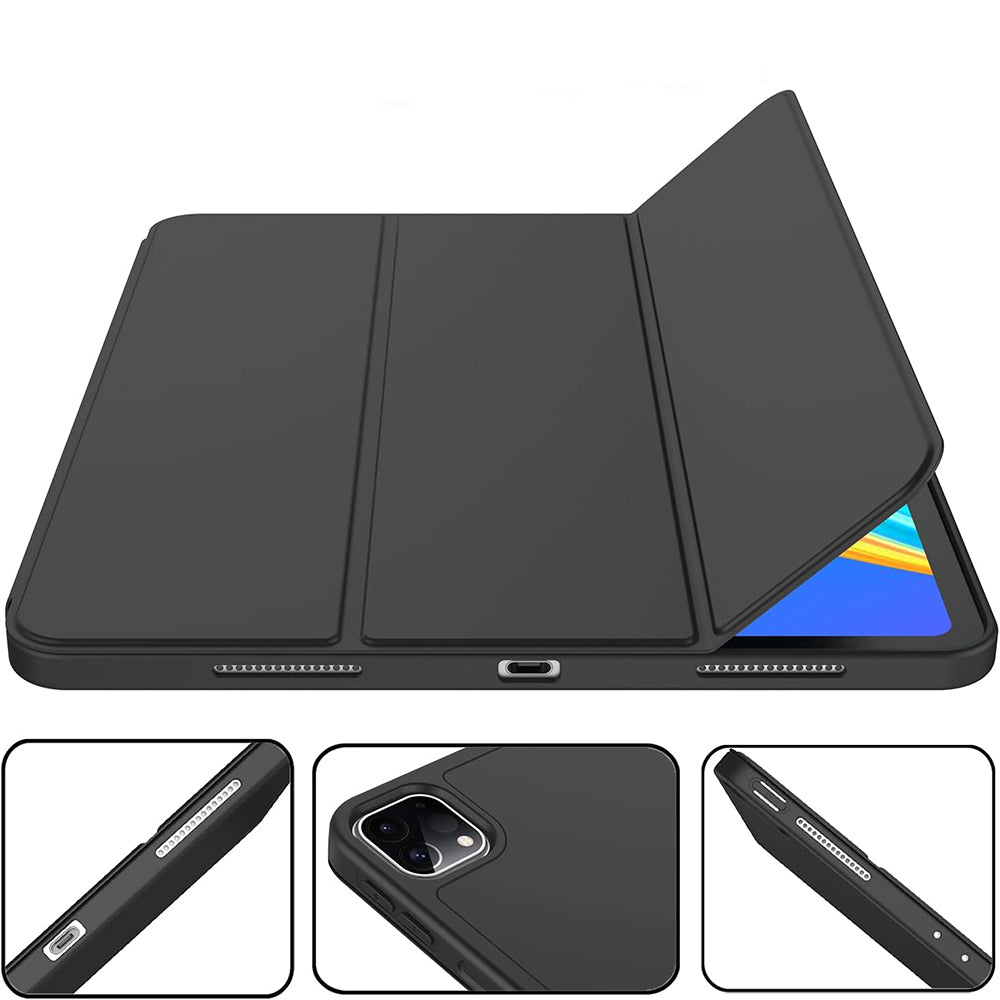 Funda para Apple iPad Pro 12.9 (2022) / Pro 12.9 (2021) / Pro 12.9 (2020) / Pro 12.9 (2018), Techsuit, Flex Trifold, Azul