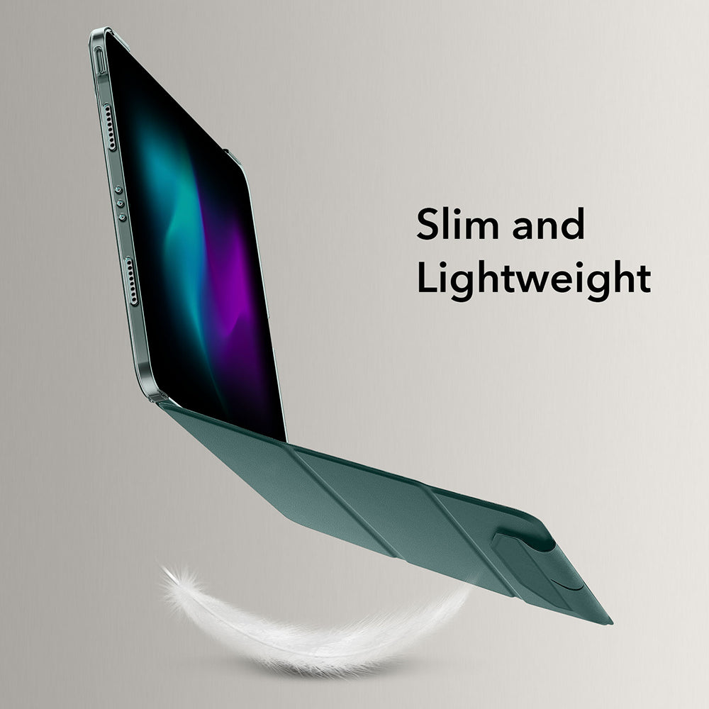 Funda para Apple iPad Pro 13 (2024), ESR, Ascend Trifold, Verde Satinado