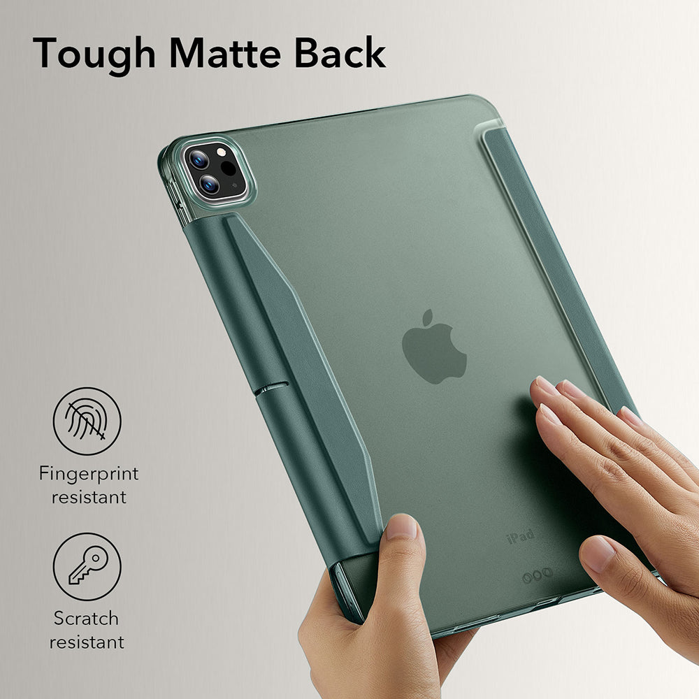 Funda para Apple iPad Pro 13 (2024), ESR, Ascend Trifold, Verde Satinado