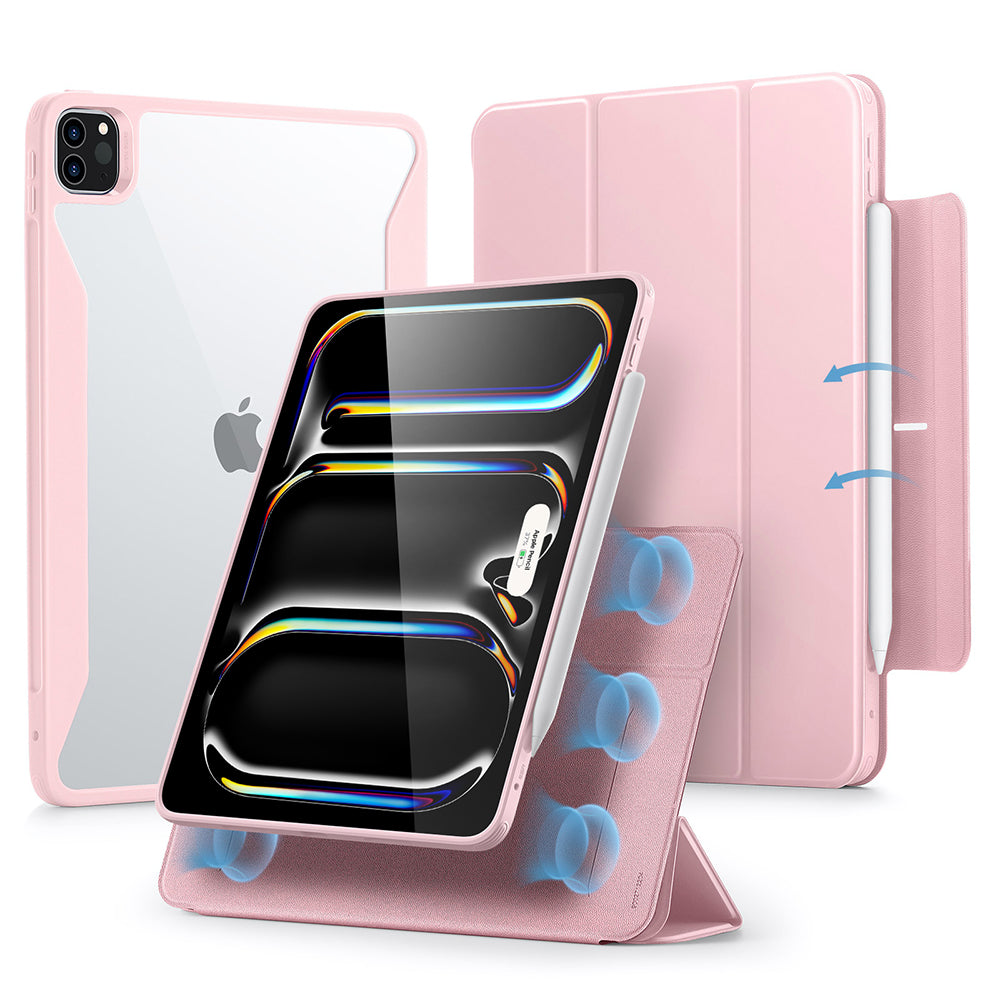 Funda para Apple iPad Pro 13 (2024), ESR, Rebound Hybrid, Rosa