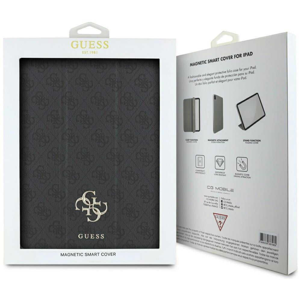 Funda para Apple iPad Pro 13 (2024), Guess, 4G Big Logo, Negra