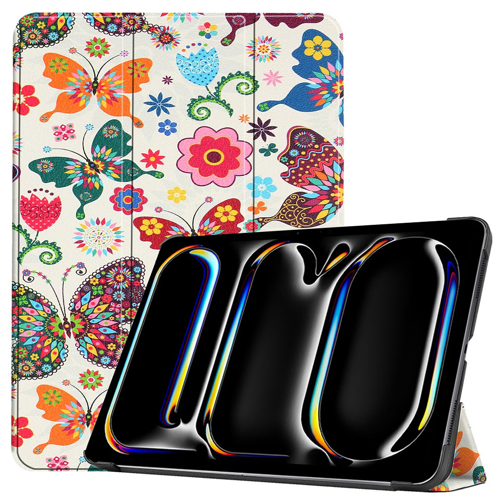 Funda para Apple iPad Pro 13 (2024), Techsuit, FoldPro Butterfly, Multicolor