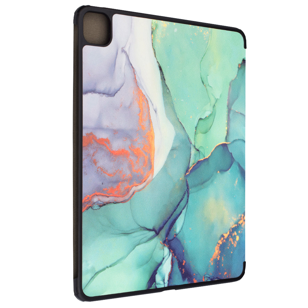 Funda para Apple iPad Pro 13 (2024), Techsuit, FoldPro Green Time, Multicolor
