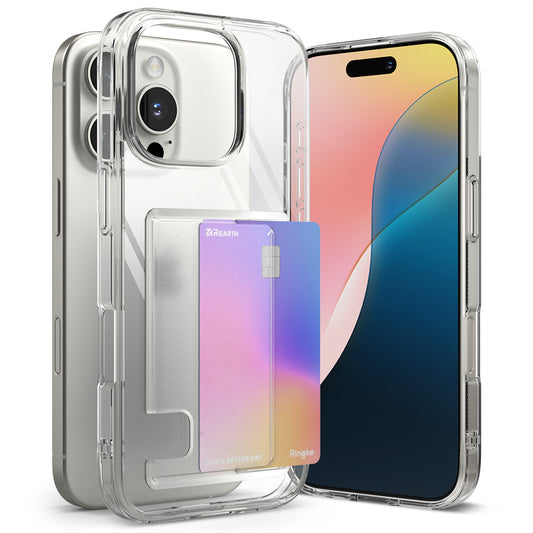 Funda para Apple iPhone 16 Pro Max, Ringke, Fusion Card, Transparente
