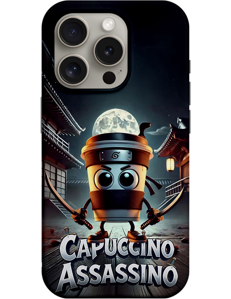 Funda para Apple iPhone 14 Pro, Perfect Case, Italian Brainrot Capuccino Assassino, Multicolor
