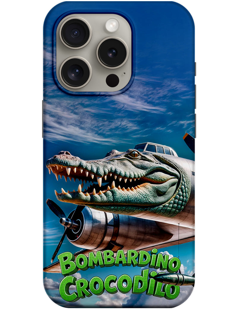 Funda para Apple iPhone 14 Pro, Perfect Case, Italian Brainrot Bombardino Crocodilo, Multicolor