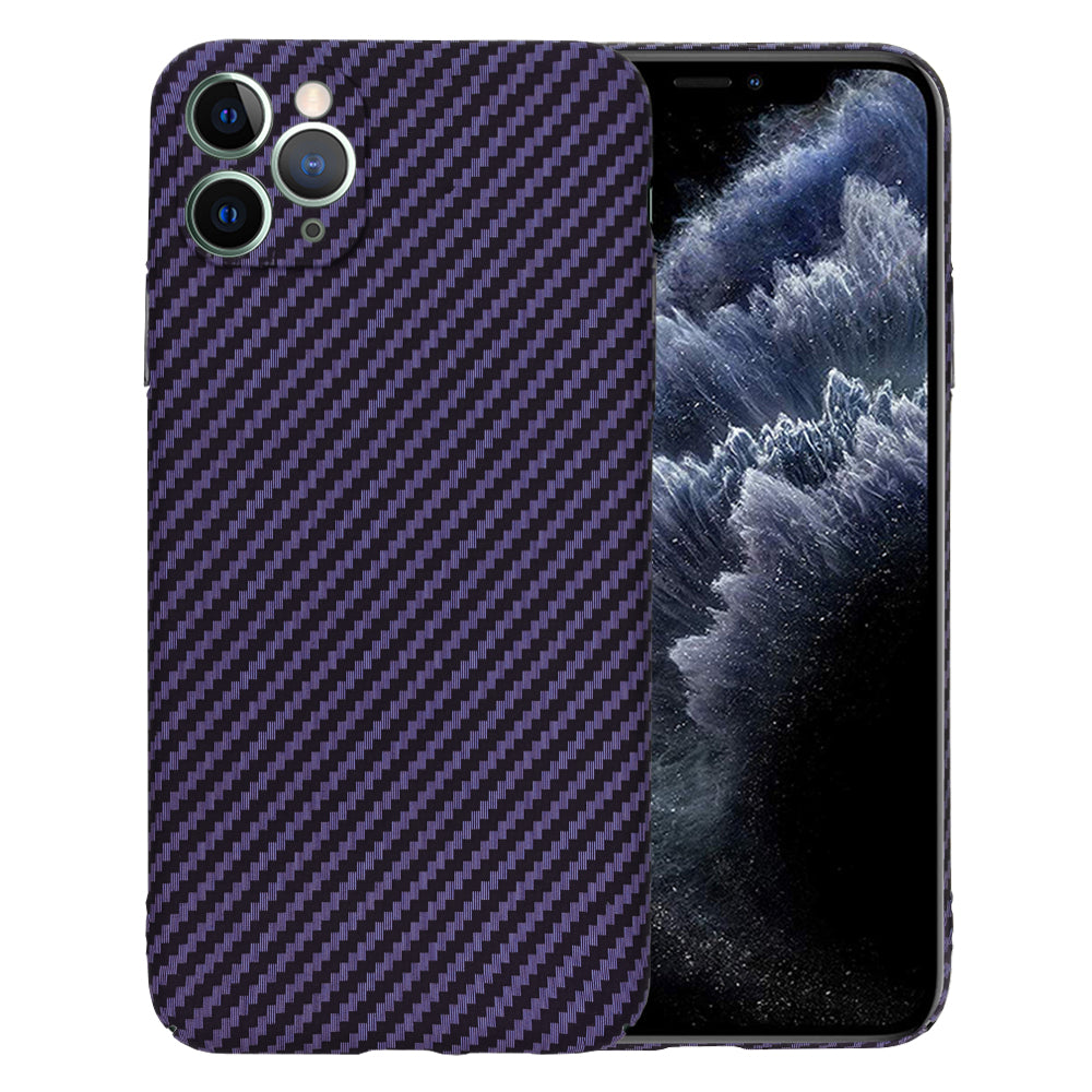 Funda para Apple iPhone 11 Pro Max, Techsuit, Carbonite FiberShell, Morado