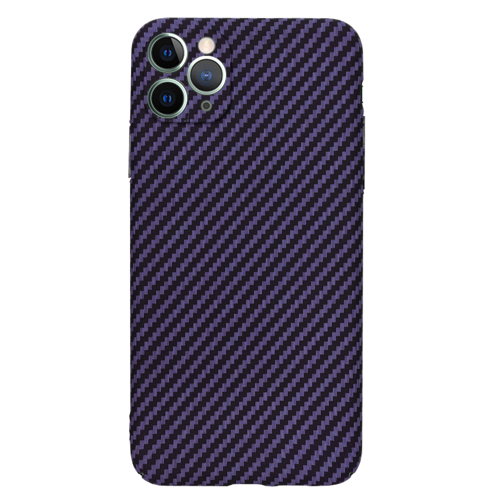 Funda para Apple iPhone 11 Pro Max, Techsuit, Carbonite FiberShell, Morado