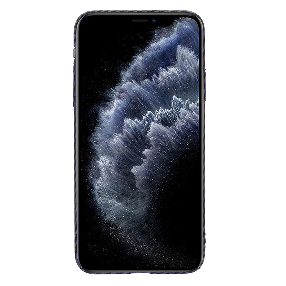 Funda para Apple iPhone 11 Pro Max, Techsuit, Carbonite FiberShell, Morado