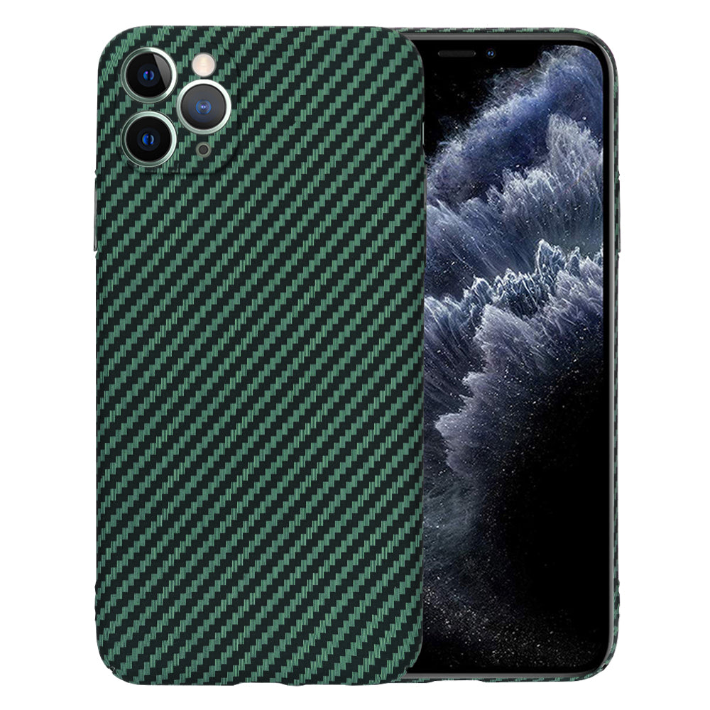 Funda para Apple iPhone 11 Pro Max, Techsuit, Carbonite FiberShell, Verde