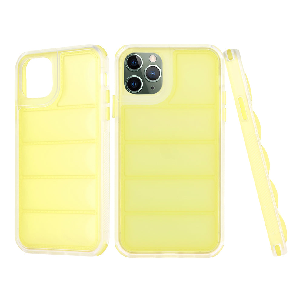 Funda para Apple iPhone 11 Pro Max, Techsuit, Wave Shield, Amarilla
