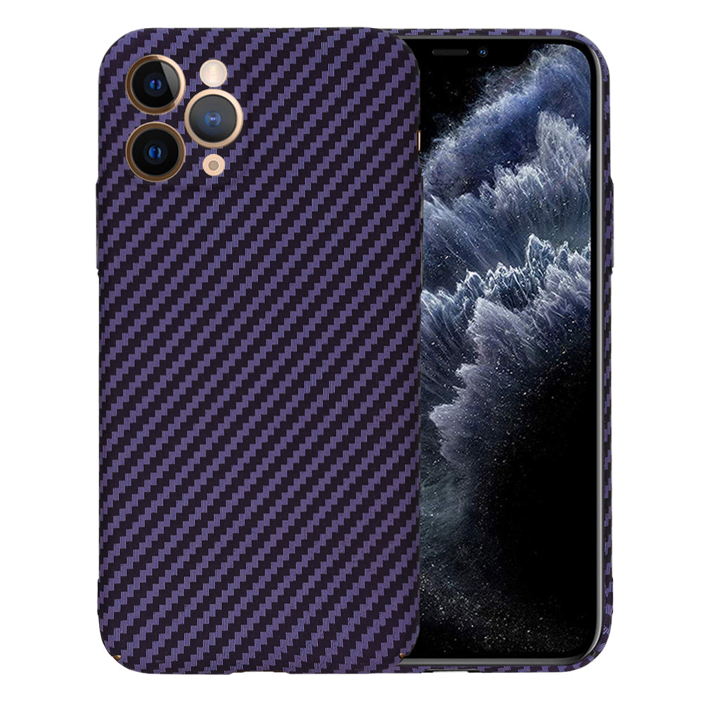 Funda para Apple iPhone 11 Pro, Techsuit, Carbonite FiberShell, Morado