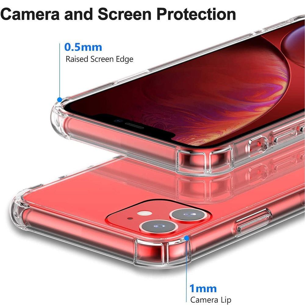 Funda para Apple iPhone 11, Techsuit, Shockproof Clear, Transparente
