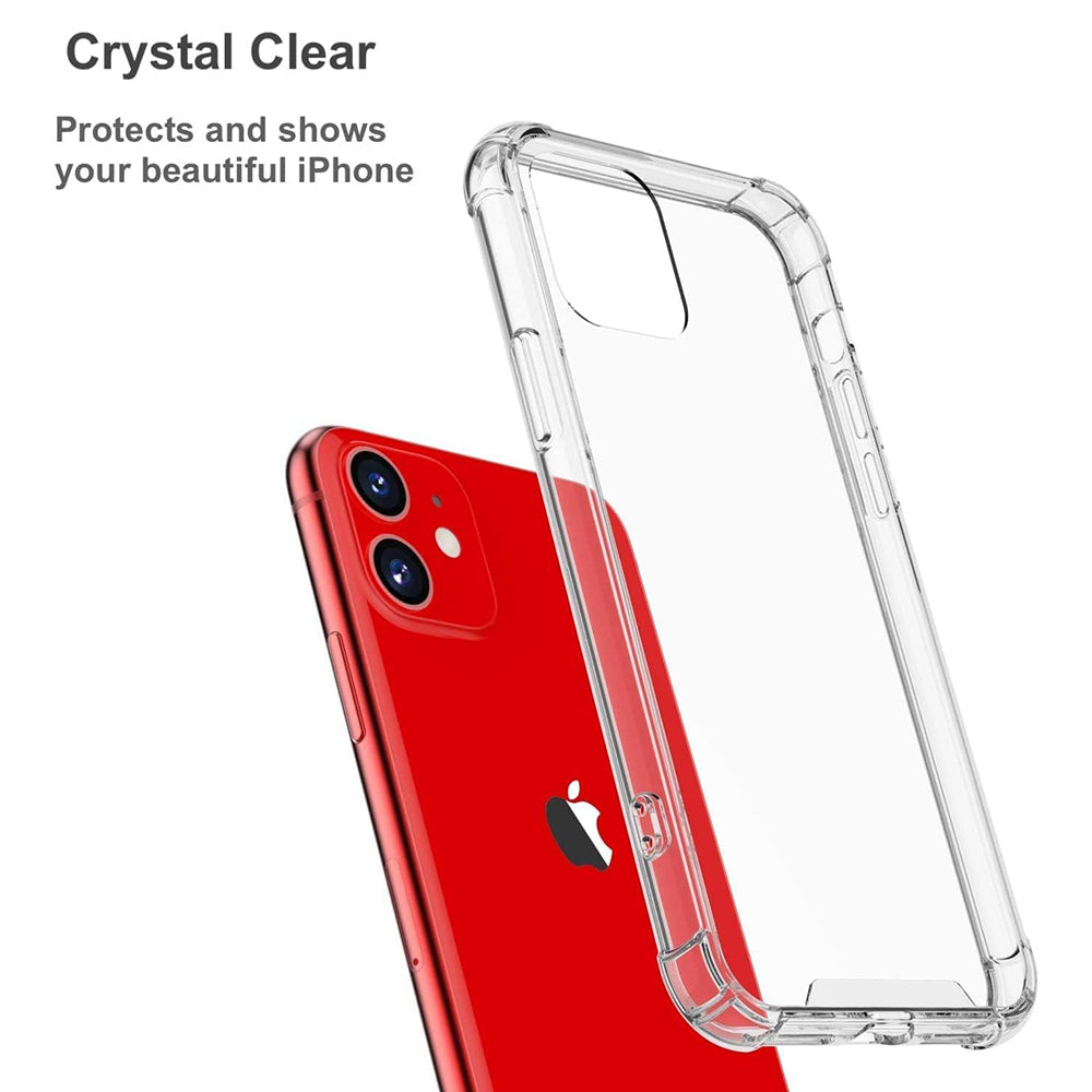 Funda para Apple iPhone 11, Techsuit, Shockproof Clear, Transparente