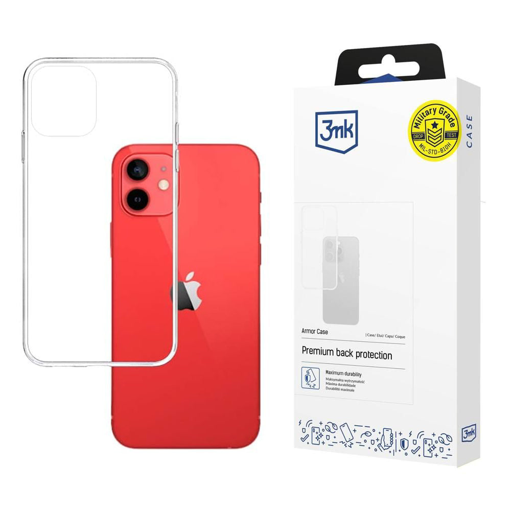Funda para Apple iPhone 12 / 12 Pro, 3MK, Armor, Transparente