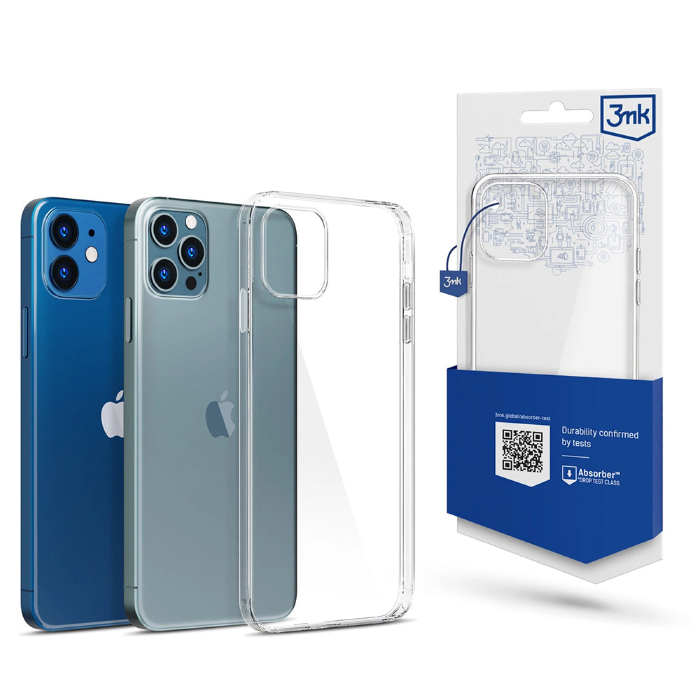 Funda para Apple iPhone 12 / 12 Pro, 3MK, Transparente