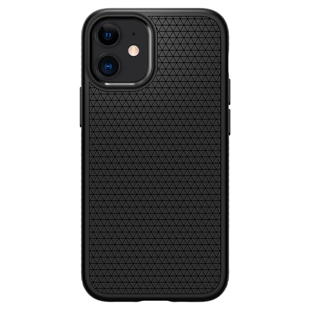 Funda para Apple iPhone 12 / 12 Pro, Spigen, Liquid Air, Negra ACS01701