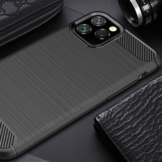 Funda para Apple iPhone 12 Pro Max, Techsuit, Carbono, Negra