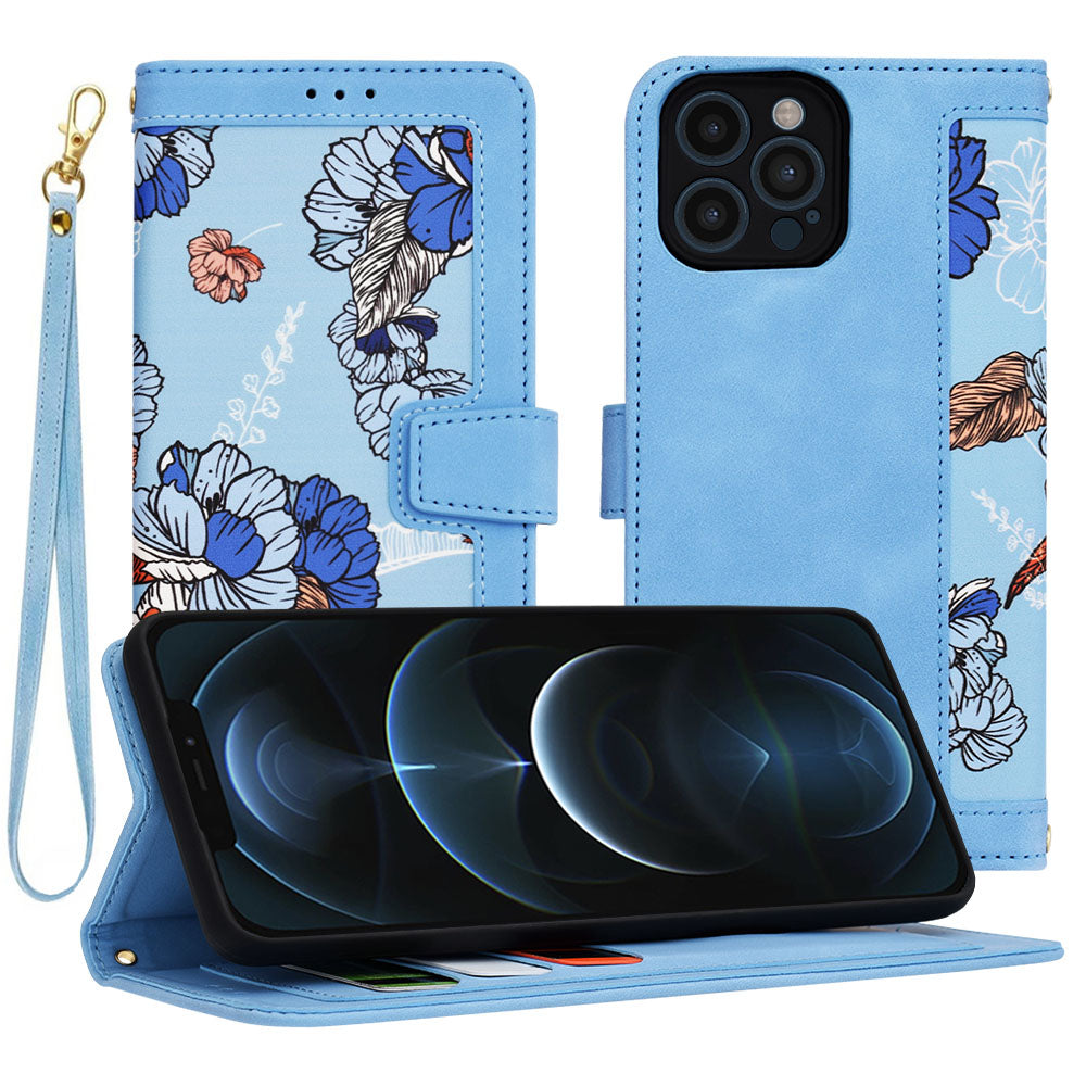 Funda para Apple iPhone 12 Pro Max, Techsuit, FlipCraft, Azul