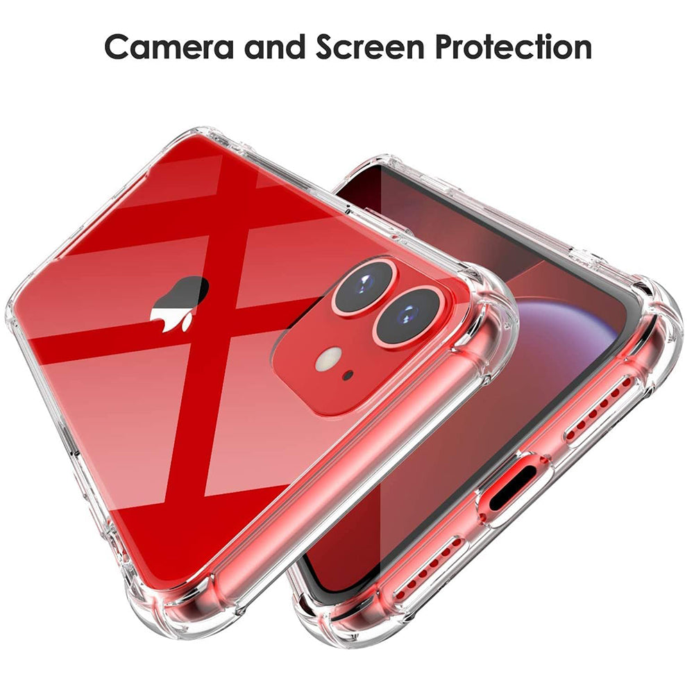 Funda para Apple iPhone 12, Techsuit, Shockproof Clear, Transparente
