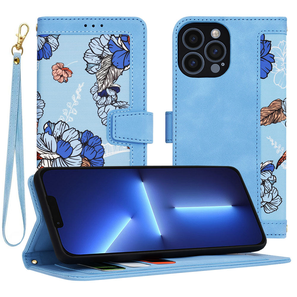 Funda para Apple iPhone 13 Pro Max, Techsuit, FlipCraft, Azul