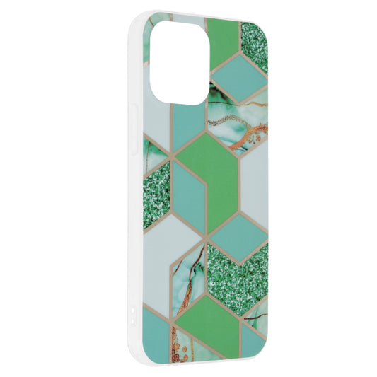 Funda para Apple iPhone 13 Pro Max, Techsuit, Marble, Verde