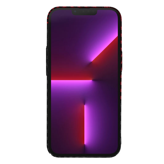 Funda para Apple iPhone 13 Pro, Techsuit, Carbonite FiberShell, Negra Roja