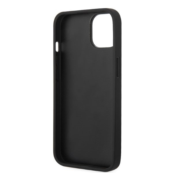Funda para Apple iPhone 14, Karl Lagerfeld, Glitter Choupette Patch, Plateada.