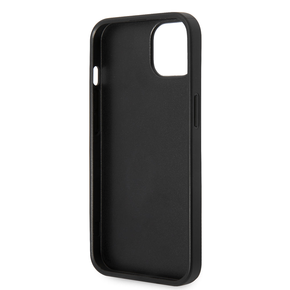 Funda para Apple iPhone 14 Plus, Karl Lagerfeld, Glitter Plaque Logo, Negra