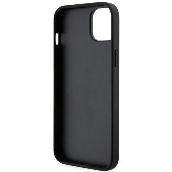 Funda para Apple iPhone 14 Plus, Karl Lagerfeld, Saffiano Monogram Ikonik Karl, Negra