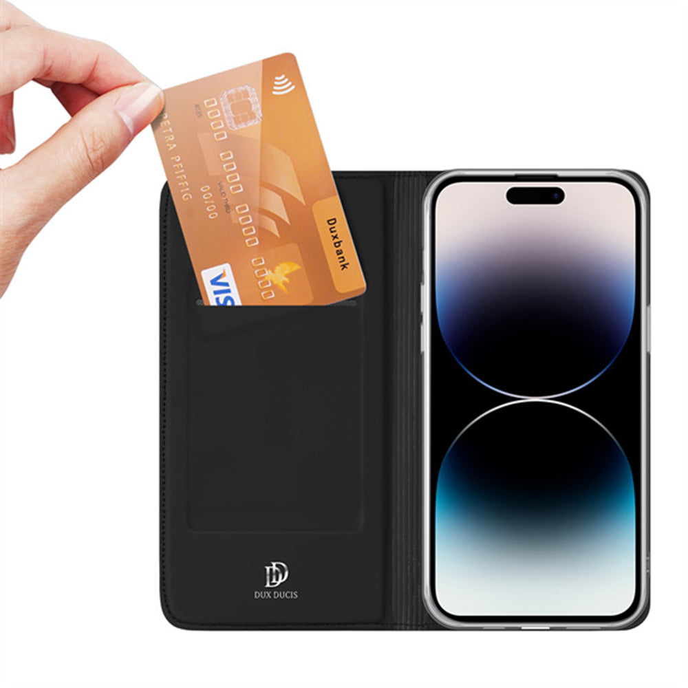 Funda para Apple iPhone 14 Pro, DUX DUCIS, Skin Pro, Negra
