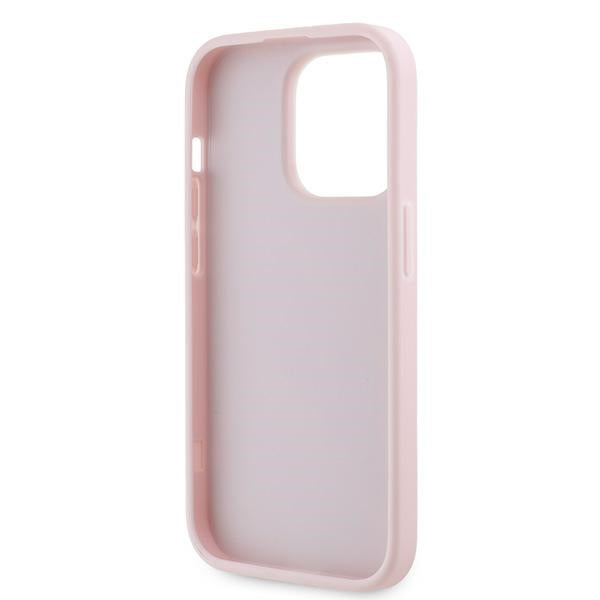 Case for Apple iPhone 14 Pro Max, Karl Lagerfeld, Diagonal Quilted Script, Pink